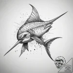 Tattoo sketch swordfish, tattoo line art, sof… – tattoo sketch (№1758084567_0, 17.09.2025 04:49) — tattoovalue.net