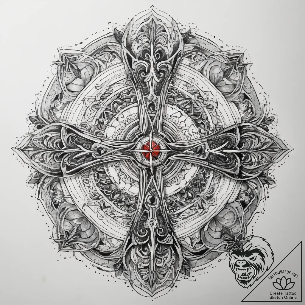 Tattoo sketch earth, ink illustration for tat... - tattoo sketch (№1758085537_0, 17.09.2025 05:05) — tattoovalue.net