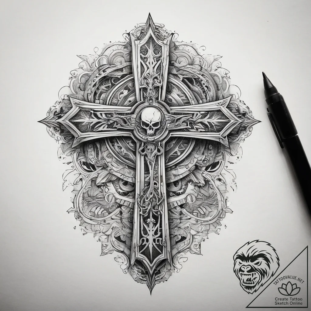 Tattoo sketch clone, concept art for tattoo,... - tattoo sketch (№1758087111_0, 17.09.2025 05:31) — tattoovalue.net