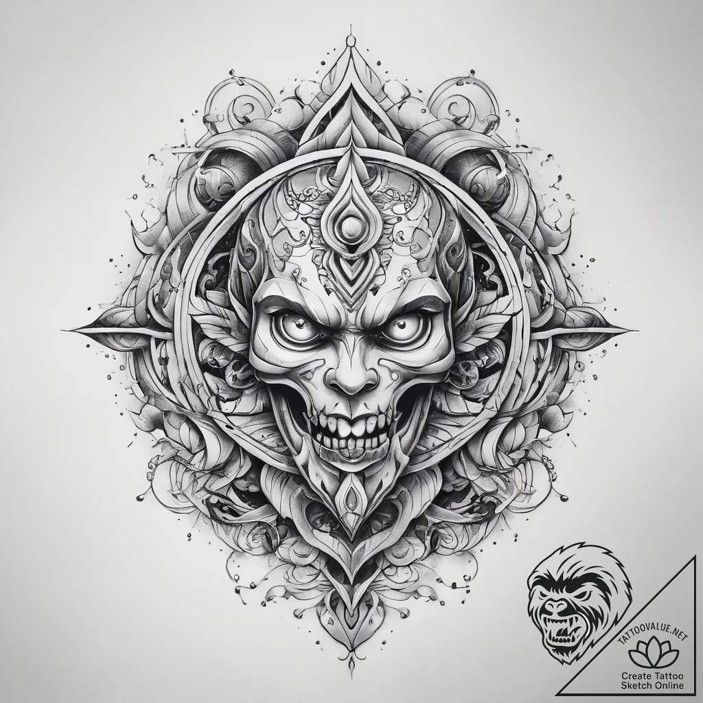 Tattoo sketch divine origin, tattoo drawing o... - tattoo sketch (№1758087703_0, 17.09.2025 05:41) — tattoovalue.net