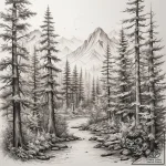 Tattoo sketch узор в виде леса, concept art f… – tattoo sketch (№1758090047_0, 17.09.2025 06:20) — tattoovalue.net