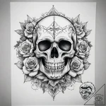 Tattoo sketch skull, tattoo sketch design, mu… – tattoo sketch (№1758090244_0, 17.09.2025 06:24) — tattoovalue.net