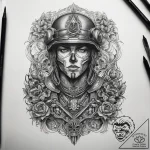 Tattoo sketch watercolor military, concept ar… – tattoo sketch (№1758090633_0, 17.09.2025 06:30) — tattoovalue.net