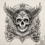 Tattoo sketch path, tattoo flash sheet design… – tattoo sketch (№1758091229_0, 17.09.2025 06:40) — tattoovalue.net