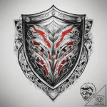 Tattoo sketch shield, tattoo sketch design, b… – tattoo sketch (№1758091827_0, 17.09.2025 06:50) — tattoovalue.net