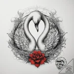 Tattoo sketch swan tattoo, concept art for ta… – tattoo sketch (№1758093600_0, 17.09.2025 07:20) — tattoovalue.net