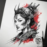 Tattoo sketch samurai tattoo, concept art for… – tattoo sketch (№1758094960_0, 17.09.2025 07:42) — tattoovalue.net