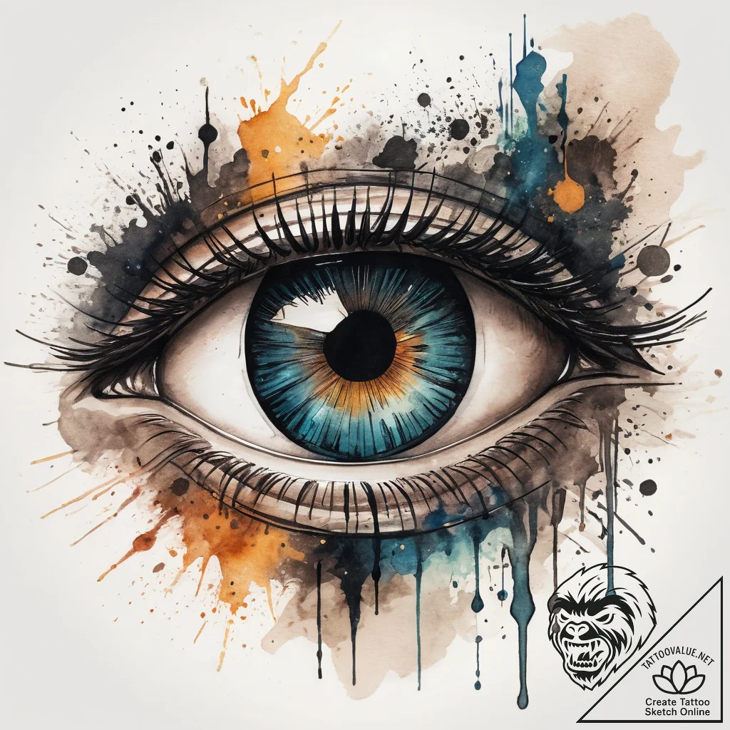 Tattoo sketch cosmic eye, tattoo sketch desig... - tattoo sketch (№1758096359_0, 17.09.2025 08:05) — tattoovalue.net