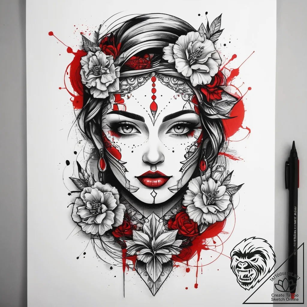 Tattoo sketch fake, tattoo drawing outline, t... - tattoo sketch (№1758098949_0, 17.09.2025 08:49) — tattoovalue.net