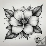 Tattoo sketch quince flower, concept art for… – tattoo sketch (№1758100320_0, 17.09.2025 09:12) — tattoovalue.net