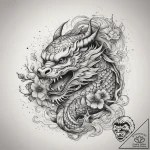 Tattoo sketch brain, ink illustration for tat… – tattoo sketch (№1758100517_0, 17.09.2025 09:15) — tattoovalue.net