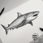 Tattoo sketch megamouth shark, tattoo line ar… – tattoo sketch (№1758100921_0, 17.09.2025 09:22) — tattoovalue.net