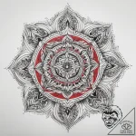 Tattoo sketch divine self, ink illustration f… – tattoo sketch (№1758101127_0, 17.09.2025 09:25) — tattoovalue.net