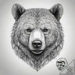 Tattoo sketch realistic портрет медведя, tatt… – tattoo sketch (№1758101532_0, 17.09.2025 09:32) — tattoovalue.net