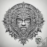 Tattoo sketch polynesian tribal pattern – tattoo sketch (№1758102917_0, 17.09.2025 09:55) — tattoovalue.net