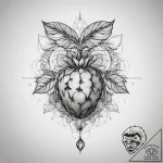 Tattoo sketch spiritual fruit – tattoo sketch (№1758103314_0, 17.09.2025 10:01) — tattoovalue.net