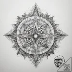 Tattoo sketch cosmic realm, tattoo line art,… – tattoo sketch (№1758105873_0, 17.09.2025 10:44) — tattoovalue.net