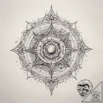 Tattoo sketch cosmic being, tattoo flash shee… – tattoo sketch (№1758106455_0, 17.09.2025 10:54) — tattoovalue.net