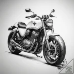 Tattoo sketch motorcycle tattoo – tattoo sketch (№1758107229_0, 17.09.2025 11:07) — tattoovalue.net