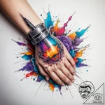 Tattoo sketch hands with a bomb, concept art… – tattoo sketch (№1758108197_0, 17.09.2025 11:23) — tattoovalue.net