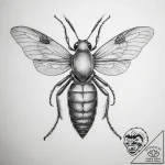 Tattoo sketch leaf insect – tattoo sketch (№1758108394_0, 17.09.2025 11:26) — tattoovalue.net
