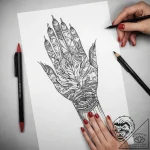 Tattoo sketch hands with a family, tattoo ske… – tattoo sketch (№1758109187_0, 17.09.2025 11:39) — tattoovalue.net