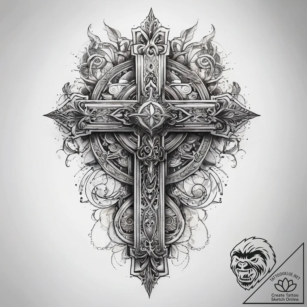 Tattoo sketch a symbolic idea, tattoo line ar... - tattoo sketch (№1758109975_0, 17.09.2025 11:52) — tattoovalue.net