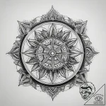 Tattoo sketch узор в виде штурвала, concept a… – tattoo sketch (№1758110173_0, 17.09.2025 11:56) — tattoovalue.net