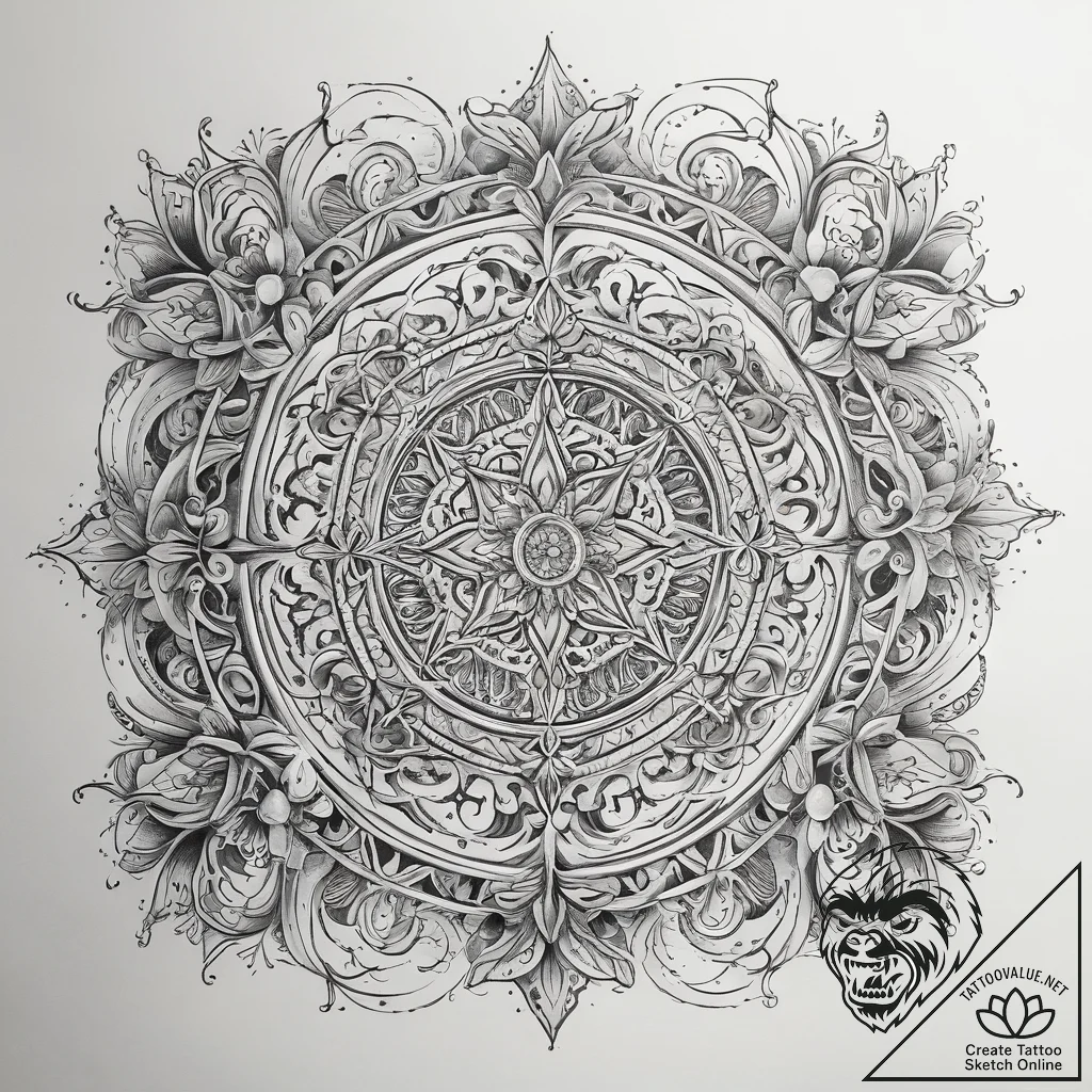 Tattoo sketch hell, tattoo line art, on a cle... - tattoo sketch (№1758112504_0, 17.09.2025 12:35) — tattoovalue.net