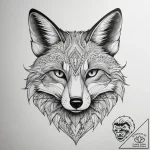 Tattoo sketch dotwork лиса из точек, tattoo s… – tattoo sketch (№1758115427_0, 17.09.2025 13:23) — tattoovalue.net