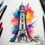 Tattoo sketch tower, tattoo drawing outline,… – tattoo sketch (№1758116395_0, 17.09.2025 13:39) — tattoovalue.net