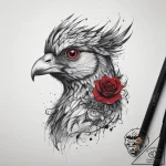 Tattoo sketch ba (human-headed bird) with a s… – tattoo sketch (№1758116784_0, 17.09.2025 13:46) — tattoovalue.net