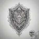 Tattoo sketch magical shield, artistic tattoo… – tattoo sketch (№1758121315_0, 17.09.2025 15:01) — tattoovalue.net