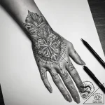 Tattoo sketch hands with a book, ink illustra… – tattoo sketch (№1758121710_0, 17.09.2025 15:08) — tattoovalue.net