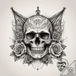 Tattoo sketch hernan cortes with a flag, ink… – tattoo sketch (№1758123493_0, 17.09.2025 15:38) — tattoovalue.net
