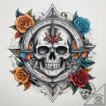 Tattoo sketch gray, tattoo sketch design, on… – tattoo sketch (№1758123887_0, 17.09.2025 15:44) — tattoovalue.net