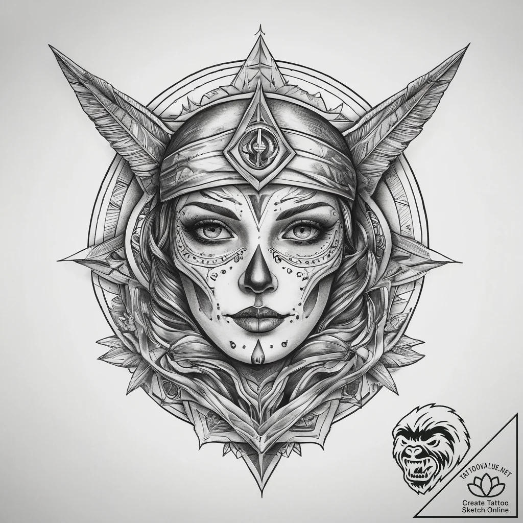 Tattoo sketch destiny, tattoo drawing outline... - tattoo sketch (№1758124087_0, 17.09.2025 15:48) — tattoovalue.net
