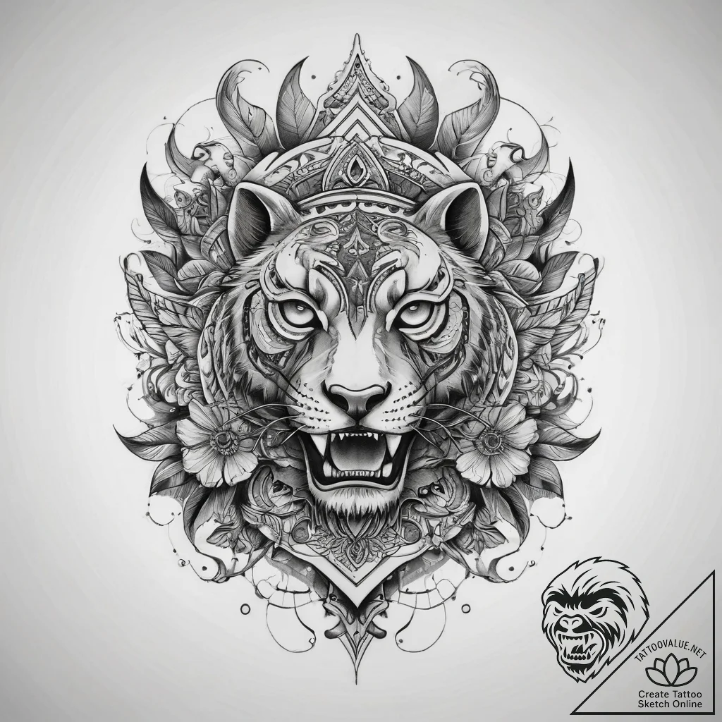 Tattoo sketch black, ink illustration for tat... - tattoo sketch (№1758127676_0, 17.09.2025 16:47) — tattoovalue.net