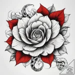 Tattoo sketch magical flower with a snake, in… – tattoo sketch (№1758128685_0, 17.09.2025 17:04) — tattoovalue.net