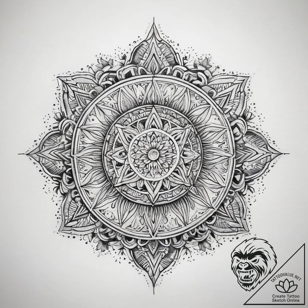Tattoo sketch forest, ink illustration for ta... - tattoo sketch (№1758129076_0, 17.09.2025 17:11) — tattoovalue.net