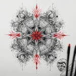Tattoo sketch magician, concept art for tatto… – tattoo sketch (№1758129485_0, 17.09.2025 17:18) — tattoovalue.net