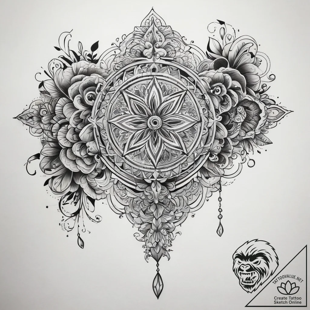 Tattoo sketch dark, tattoo sketch design, mut... - tattoo sketch (№1758129687_0, 17.09.2025 17:21) — tattoovalue.net