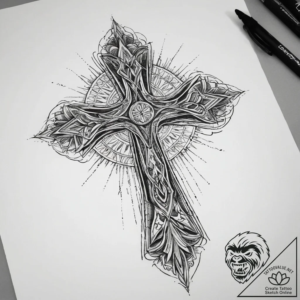 Tattoo sketch vibe, tattoo flash sheet design... - tattoo sketch (№1758130864_0, 17.09.2025 17:41) — tattoovalue.net