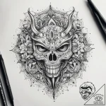 Tattoo sketch scissors, concept art for tatto… – tattoo sketch (№1758132703_0, 17.09.2025 18:11) — tattoovalue.net