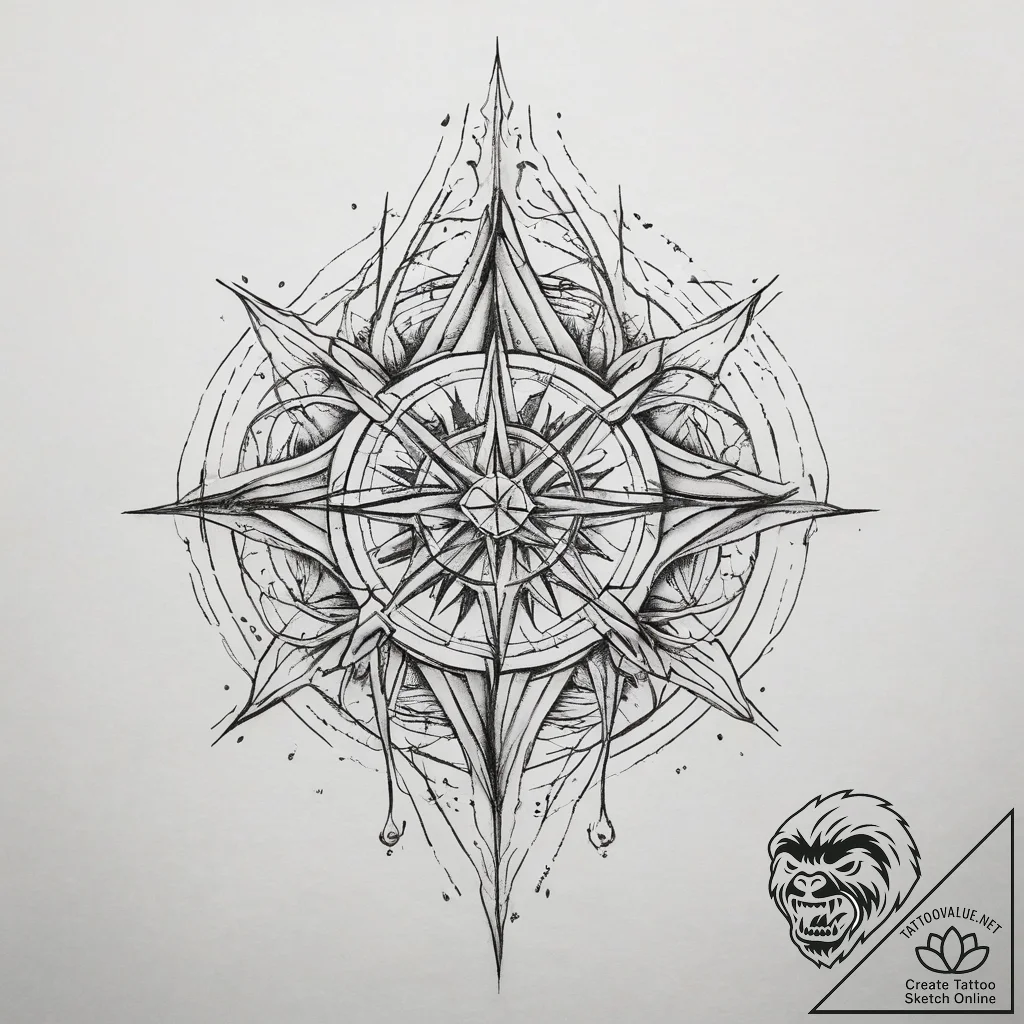 Tattoo sketch energy, tattoo sketch design, o... - tattoo sketch (№1758133111_0, 17.09.2025 18:18) — tattoovalue.net