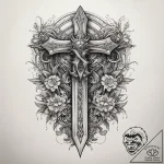 Tattoo sketch узор с мечом, tattoo drawing ou… – tattoo sketch (№1758135572_0, 17.09.2025 18:59) — tattoovalue.net