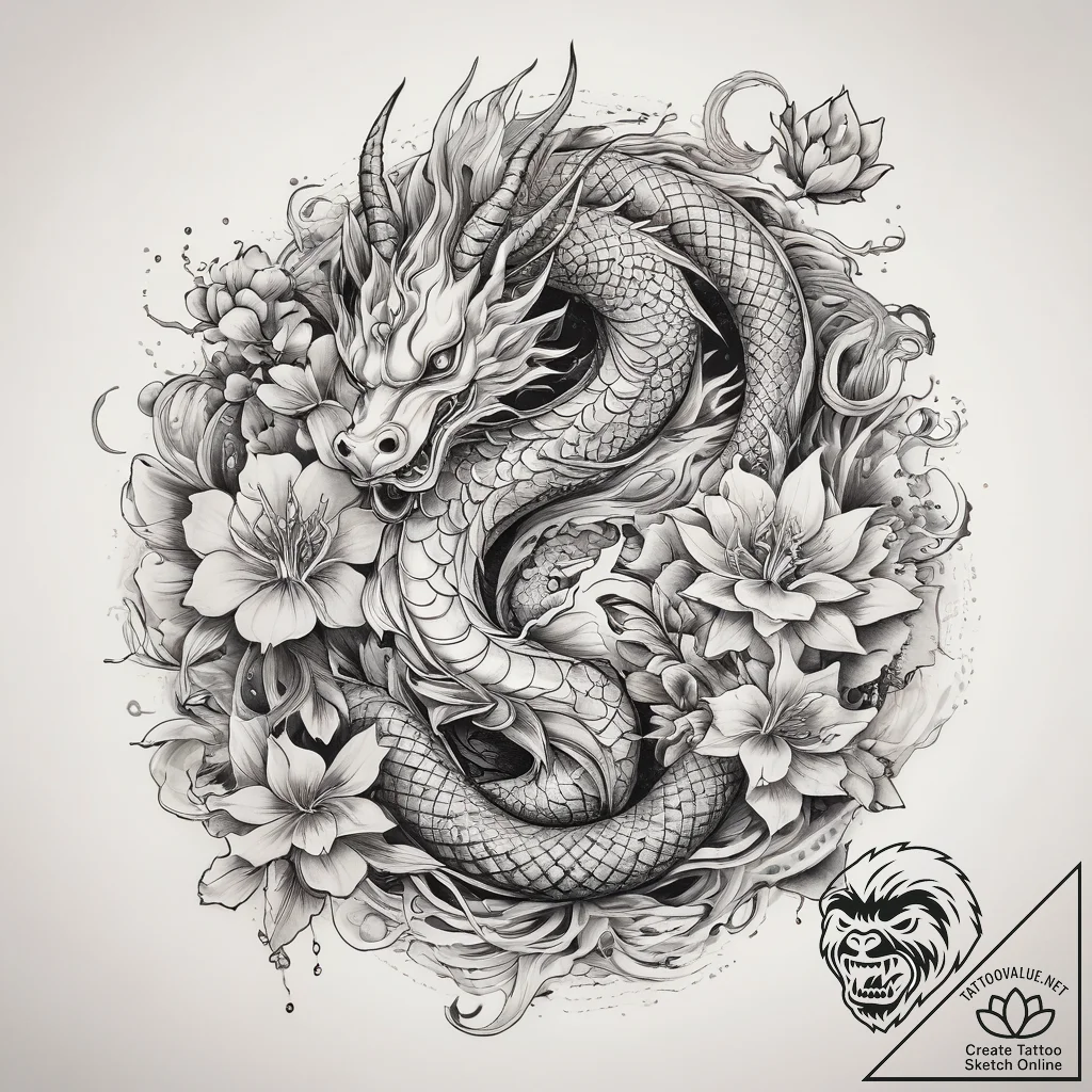 Tattoo sketch sacred soul, tattoo line art, o... - tattoo sketch (№1758136175_0, 17.09.2025 19:09) — tattoovalue.net