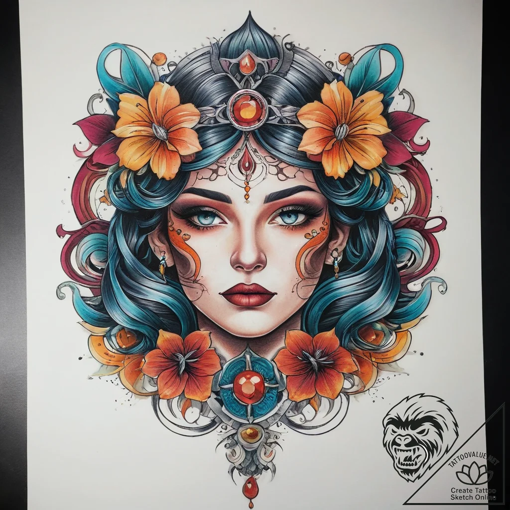 Tattoo sketch alpha, concept art for tattoo,... - tattoo sketch (№1758137374_0, 17.09.2025 19:29) — tattoovalue.net