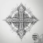 Tattoo sketch geometric abstract, tattoo line… – tattoo sketch (№1758137573_0, 17.09.2025 19:32) — tattoovalue.net