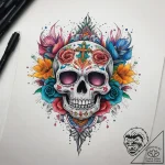 Tattoo sketch love wins, concept art for tatt… – tattoo sketch (№1758140173_0, 17.09.2025 20:16) — tattoovalue.net
